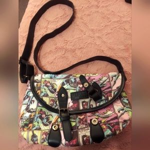 Marvel Black Widow vintage look comic crossbody bag purse like new